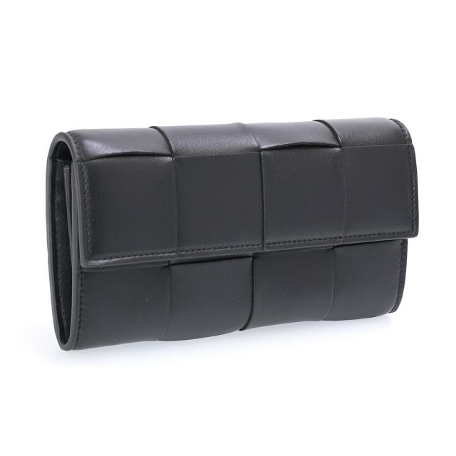 ボッテガ ヴェネタ 長財布 カセット ラージフラップ マキシ イントレチャート ボッテガヴェネタ／BOTTEGA VENETA”カセット ラージ フラップ