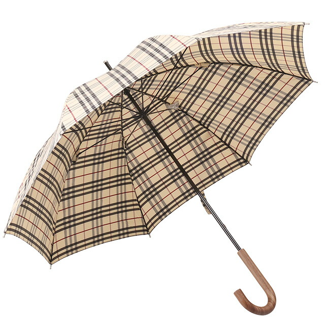 【タイムセール&クーポン5%OFF】バーバリー／BURBERRY UM WATERLOO UMBRELLA・ワーテルローアンブレラ チェック ナイロンアンブレラ・雨傘・長傘(ストーン) 8077708 A1450／STONE[返品無料]