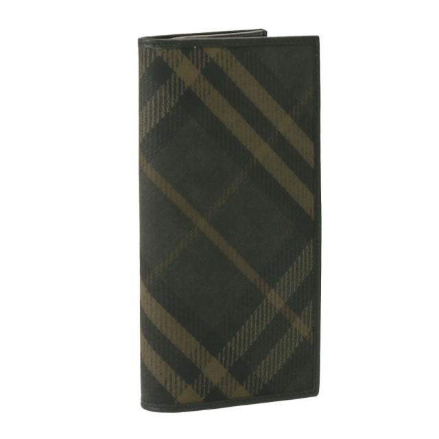 【クーポン5%OFF】バーバリー／BURBERRYCHECK CONTINENTAL WALLET ロングウォレット・二つ折り長財布・小銭入れ付き(シャドウ) 8098457／SHADOW[返品無料]