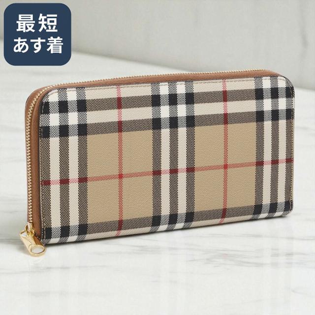 Burberry バーバリー ノバチェック レザー 長財布 ラウンドジップ