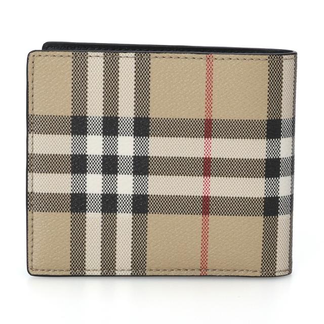 【クーポン5%OFF】バーバリー／BURBERRY チェック バイフォールドウォレット 2つ折り財布・紙幣入れ(アーカイブベージュ) 8113133／ARCHIVE BEIGE[返品OK] ポイント5倍】バーバリー／BURBERRY チェック バイフォールド