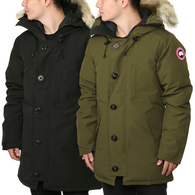 【タイムセール&クーポン5%OFF】カナダグース／  CHATEAU PARKA・シャトーパーカーアークティク・テック・ファー付きダウンジャケット(ブラック・ミリタリーグリーン) 3426M 61・49／BLACK・MILITARY GREEN／REGULAR FIT[返品無料]