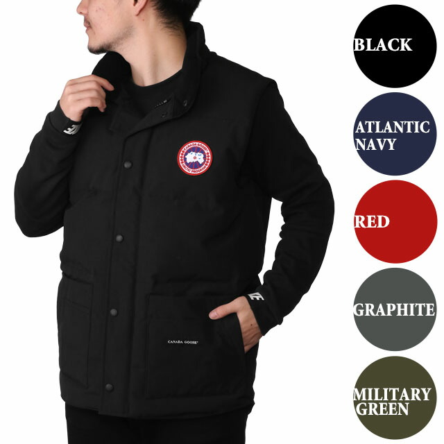【クーポン5%OFF】カナダグース／CANADA GOOSE FREESTYLE CREW VEST・フリースタイルクルーベストメンズダウンベスト(ブラック・ネイビー・レッド・アトランティックネイビー) 4154M 61・67・11・63・66・49 ／SLIM FIT[返品無料]