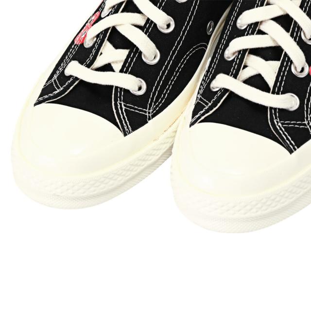 コムデギャルソン・プレイ×コンバース／COMME des GARCONS Play*CONVERS ALL STAR オールスター・メンズ ローカット スニーカー(ブラック×レッド) AZ-K126-001-1／BLACK*RED[返品無料]