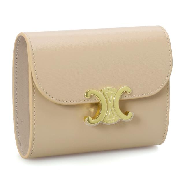 CELINE セリーヌ　トリオンフ　カーフスキン　三つ折り　財布　ミニ財布 CELINE（セリーヌ） [新品/正規ラッピング済] 財布 ミニ 三つ折り