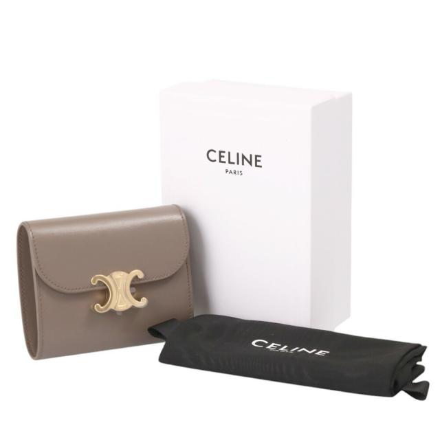 CELINE♡スモールウォレット ミニ財布 三つ折り財布 ペブル スモール