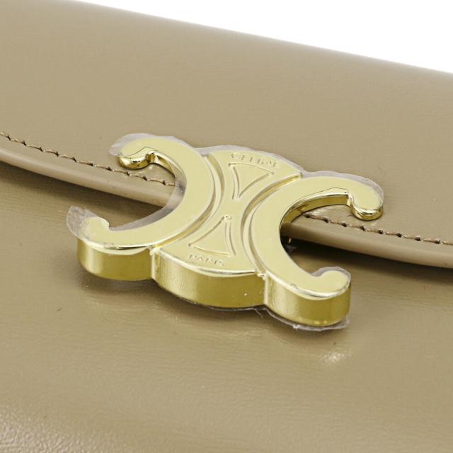 セリーヌ CELINE SMALL FLAP WALLET トリオンフ シャイニーカーフスキン 3つ折り財布 コンパクトウォレット 10D783DPV 18AE[並行輸入/海外正規品/返品可]★クーポン5%OFF_4