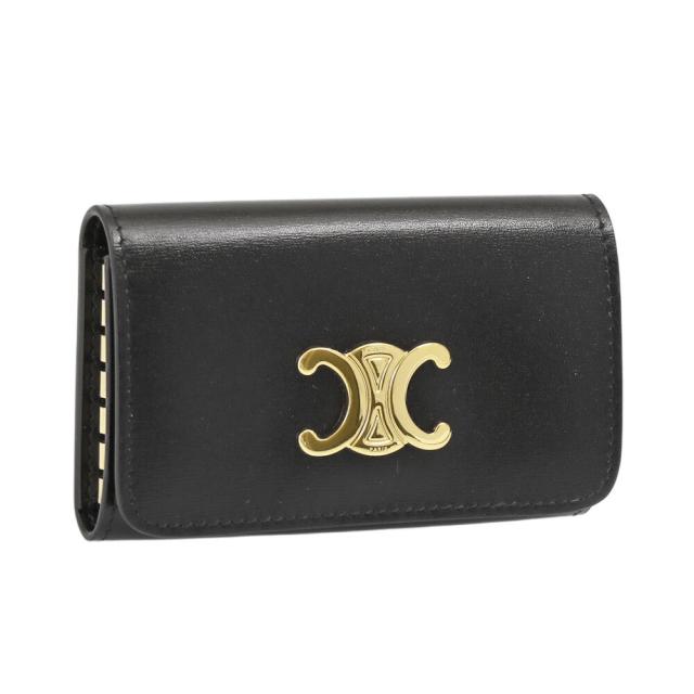 CELINE ブラックレザーキーケース CELINE ブラック レザー キーケース セリーヌ CELINE キーケース