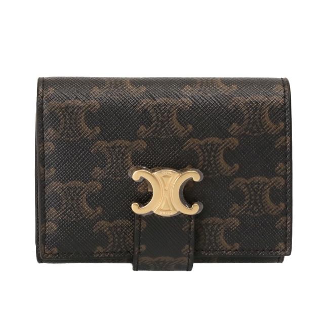 セリーヌ CELINE FINE STRAP WALLET ファインストラップウォレット トリオンフキャンバス 三つ折り財布 コンパクトウォレット 10M962CQH 04LU[並行輸入/海外正規品/返品可]★クーポン5%OFF_1
