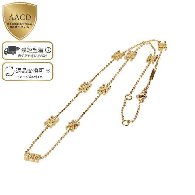 セリーヌ CELINE トリオンフ ミニ トリオンフ ネックレス ゴールド