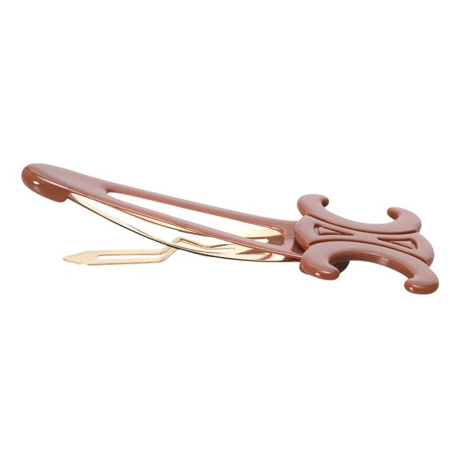 セリーヌ／CELINE ”CELINE ラージ スナップ ヘアクリップ” アセテート