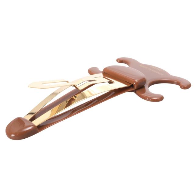 セリーヌ／CELINE ”CELINE ラージ スナップ ヘアクリップ” アセテート