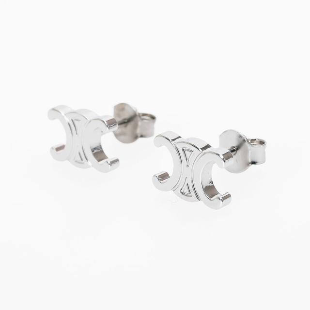 セリーヌ／CELINE ”トリオンフ スタッズ・ロジウムフィニッシュ ブラス