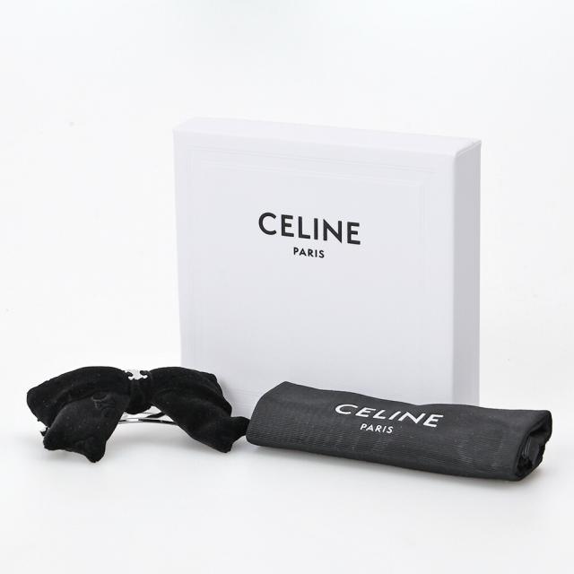 クーポン5%OFF】セリーヌ／CELINE スタンプ リボン ヘアクリップ ヘア