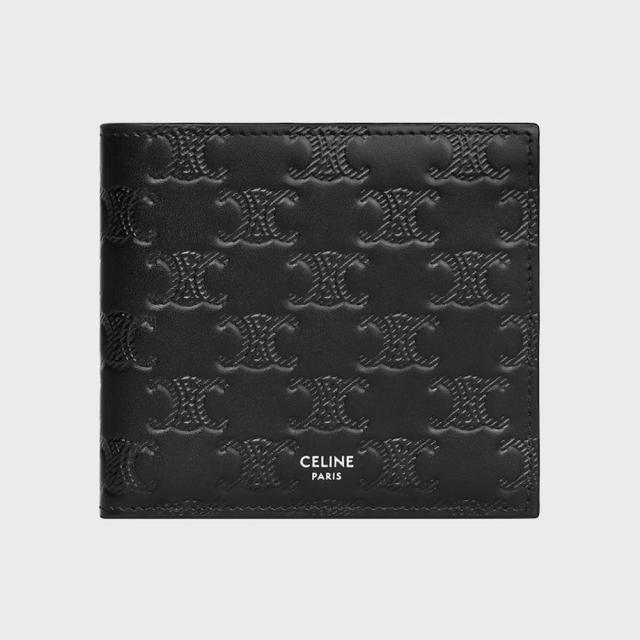 セリーヌ／CELINE バイフォールドカードホルダー トリオンフ エンボス
