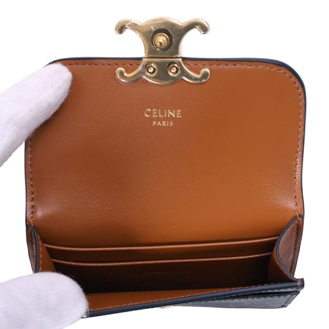 クーポン5%OFF】セリーヌ／CELINE トリオンフフラップ付きカード