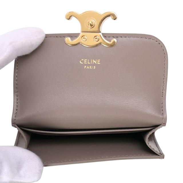 セリーヌ CELINE トリオンフフラップ付きカードホルダー シャイニーカーフスキン カードケース コンパクトウォレット 10I583DPV 10BL[並行輸入/海外正規品/返品可]★クーポン5%OFF_6