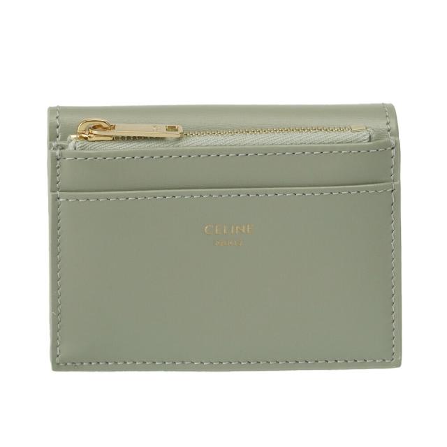 セリーヌ CELINE トリオンフ コンパクトウォレット シャイニーカーフ