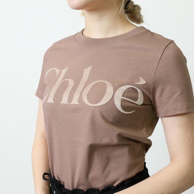 クーポン5%OFF】クロエ／CHLOE コットンジャージー製フィットTシャツ