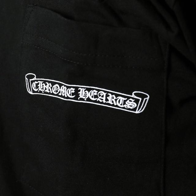 クロムハーツ CHROME HEARTS SCROLL TEE 半袖Tシャツ ポケット付き クルーネック スクロールラベル 408129111 758[並行輸入/海外正規品/返品可/サイズ交換可]★クーポン5%OFF_7