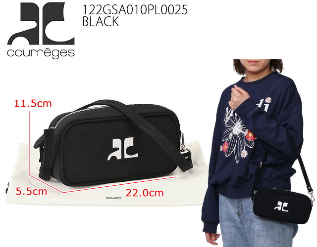 クレージュ COURREGES REEDITION リーディション バゲットバッグ ナイロン ショルダーバッグ 斜め掛け 122GSA010PL0025[並行輸入/海外正規品/返品可]★クーポン5%OFF_1