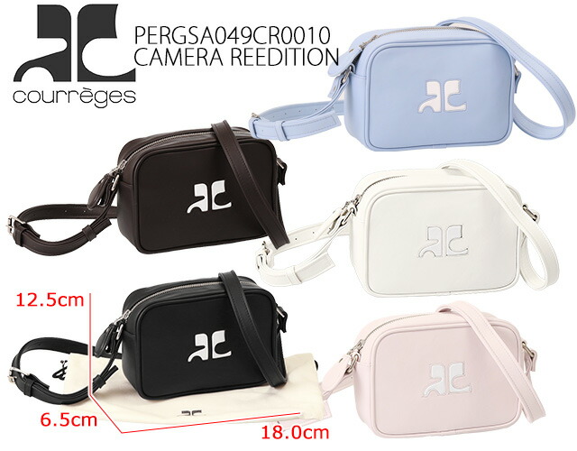 クレージュ COURREGES CAMERA REEDITION 斜め掛け ショルダーバッグ カメラバッグ PERGSA049CR0010[並行輸入/海外正規品/返品可]★クーポン5%OFF_1