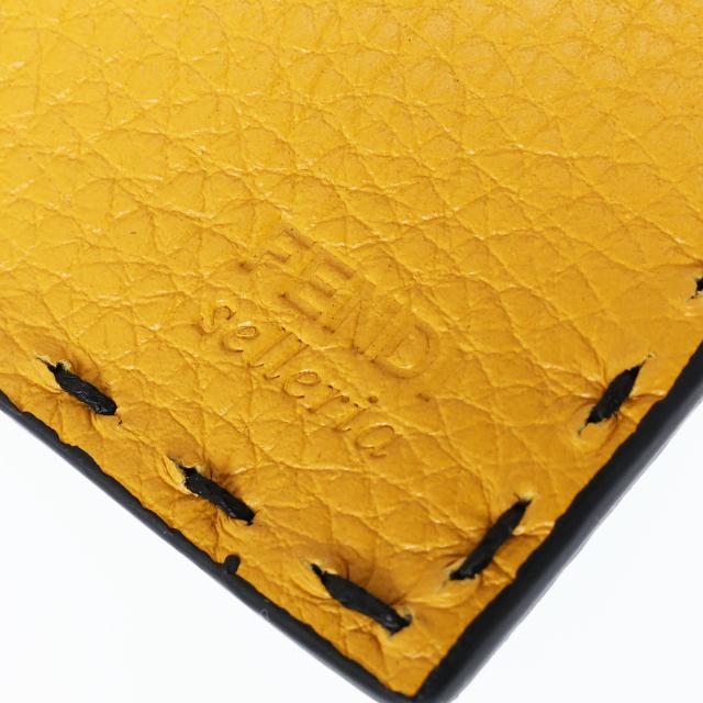 フェンディ／FENDI セレリア 財布 レザー・ロゴ入り・二つ折り長財布