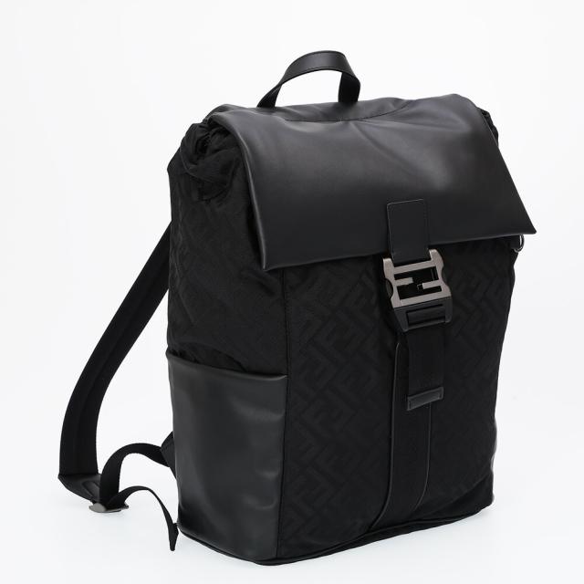フェンディ／FENDI フェンディフラックス バックパック FFナイロン×レザー デイパック・リュックサック(ブラック) 7VZ090 AVC6 F0SAJ／BLACK[返品OK]_2