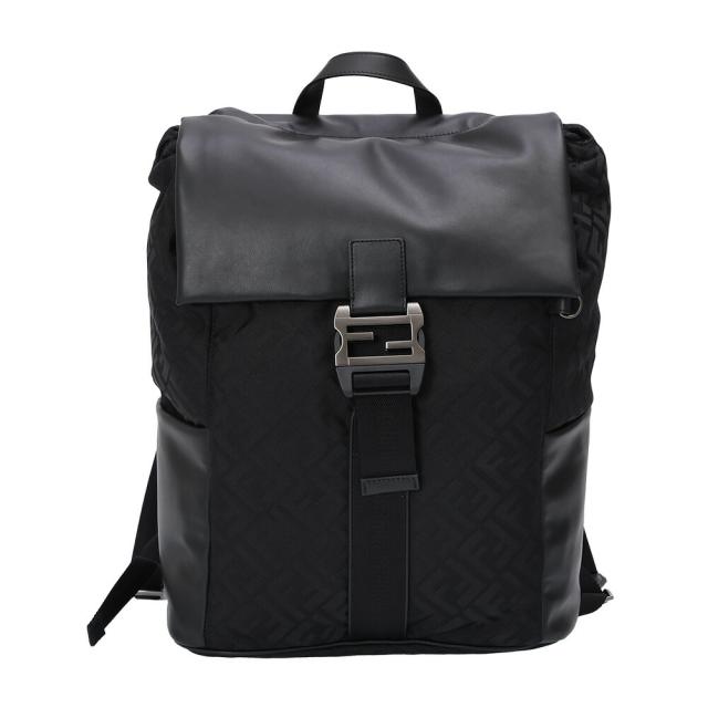 フェンディ／FENDI フェンディフラックス バックパック FFナイロン×レザー デイパック・リュックサック(ブラック) 7VZ090 AVC6 F0SAJ／BLACK[返品OK]_3