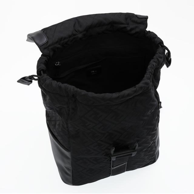 フェンディ／FENDI フェンディフラックス バックパック FFナイロン×レザー デイパック・リュックサック(ブラック) 7VZ090 AVC6 F0SAJ／BLACK[返品OK]_6
