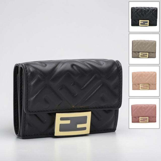 フェンディ／FENDI バゲット マイクロ 三つ折り財布 コンパクト 