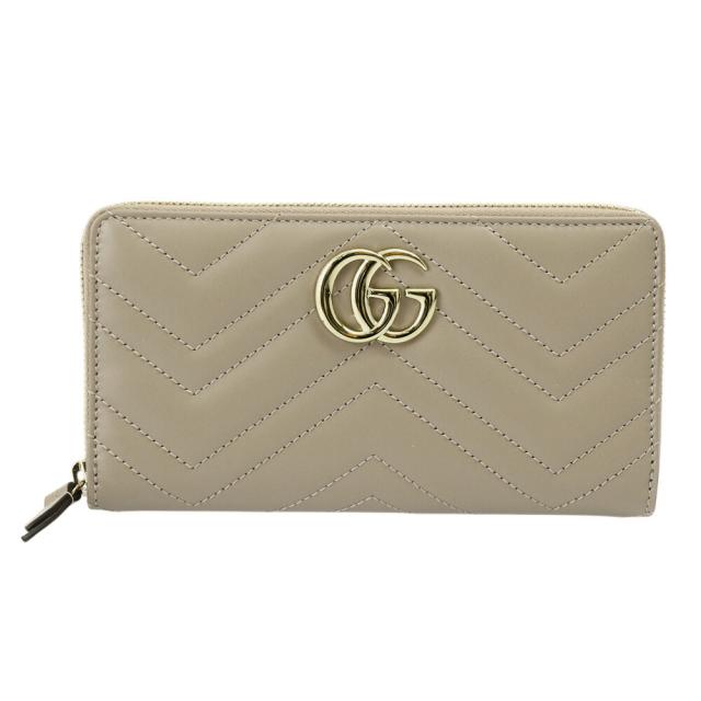 グッチ GUCCI GGマーモント ジップアラウンドウォレット キルティング 