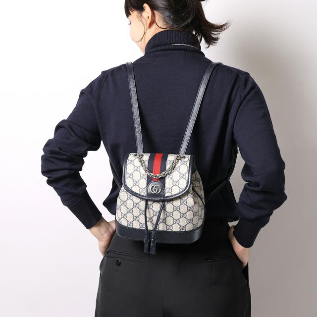 【クーポン5%OFF】グッチ／GUCCI 〔オフィディア〕ミニ バックパック　レディース・リュックサック・ショルダーバッグ・GGスプリーム キャンバス(ベージュ＆ブルー) 795221 96IWN 4076／BEIGE*BLUE[返品OK]