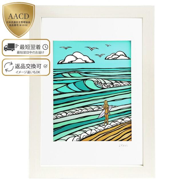 ヘザーブラウン HEATHER BROWN GEM OF THE SEA アートプリント ジェムオブザシー サイン入り 絵画 W28.0xH35.6cm HB9376P[並行輸入/海外正規品/返品可]★