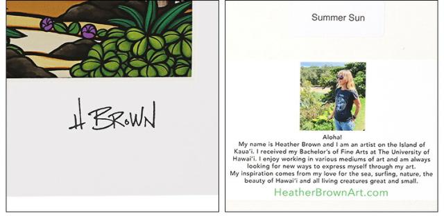 ヘザーブラウン HEATHER BROWN SUMMER SUN アートプリント 絵画 サイン入り HB9621P[並行輸入/海外正規品/返品可]★クーポン5%OFF_4