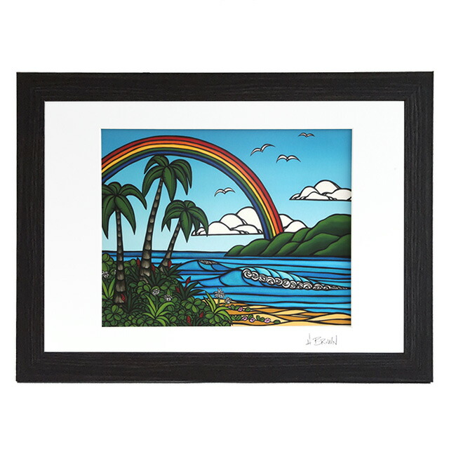 ヘザーブラウン 絵画 Anuenue ヘザーブラウン Anuenue レインボー額