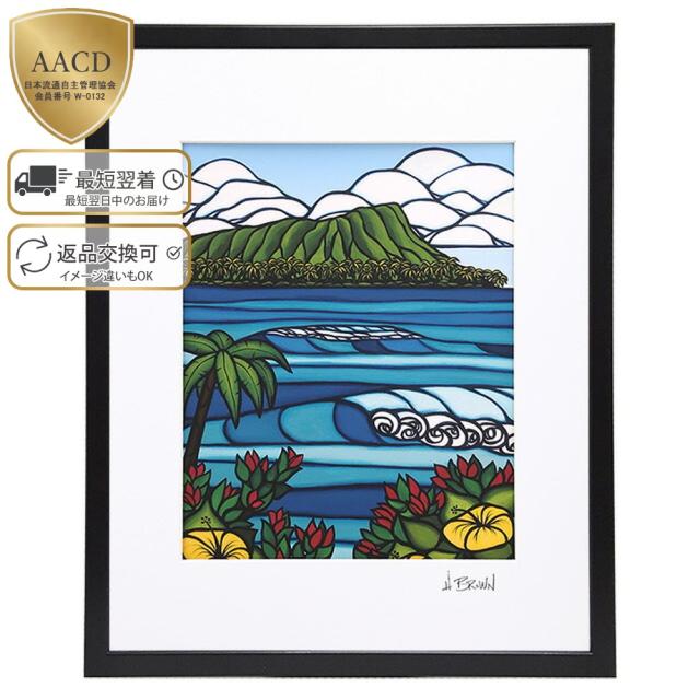 ヘザーブラウン HEATHER BROWN ART PRINT DIAMOND HEAD アートプリント 絵画 サイン入り HB9012P[並行輸入/海外正規品/返品可]★