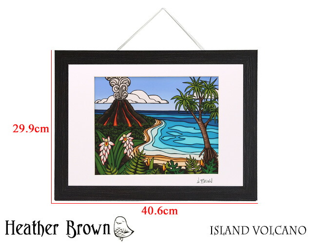 ヘザーブラウン HEATHER BROWN ISLAND VOLCANO アートプリント 絵画 サイン入り HB9681P[並行輸入/海外正規品/返品可]★_3