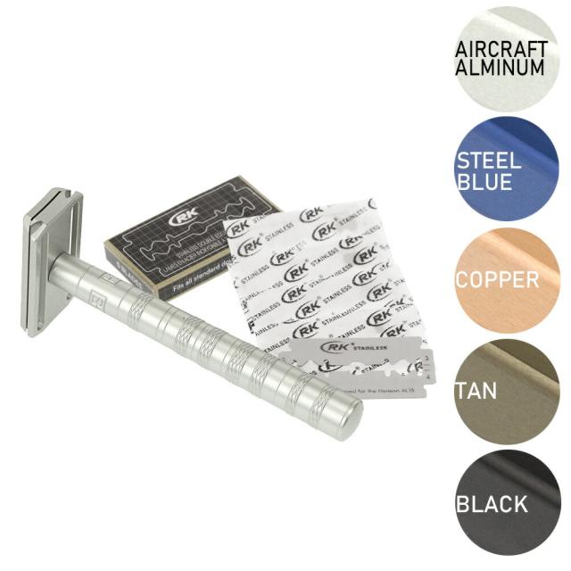 Henson Shaving AL13 アルミニウム剃刀 替え刃80枚付き ポイント5倍