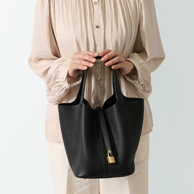 エルメス HERMES ピコタンロック22 トリヨンクレマンス ハンドバッグ ゴールド金具 060991CC 89[並行輸入/海外正規品/返品可]★クーポン5%OFF_1
