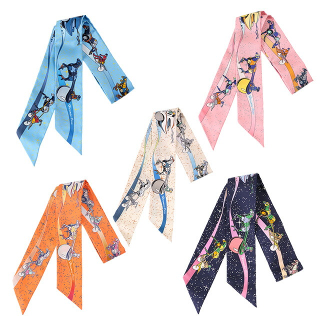 【クーポン5%OFF】エルメス／HERMES SPACE DERBY TWILLY・スペース ダービー・ツイリースカーフ シルクロングスカーフ・バンダナ H063573S 02／03／04／05／06[返品無料]