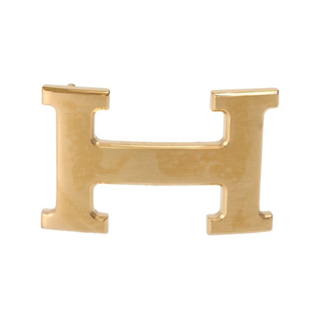 【タイムセール&クーポン5%OFF】エルメス／HERMES ベルトバックル 《H》 & レザーベルト セット・32mm・マットゴールド金具・ボックスカーフ×トーゴ・リバーシブルベルト(ブラック×エタン・グレー) H073967CAAC／TOGO／NOIR*ETHANE／GOLD金具[返品無料]