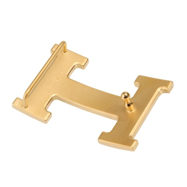 【タイムセール&クーポン5%OFF】エルメス／HERMES ベルトバックル 《H》 & レザーベルト セット・32mm・マットゴールド金具・ボックスカーフ×トーゴ・リバーシブルベルト(ブラック×エタン・グレー) H073967CAAC／TOGO／NOIR*ETHANE／GOLD金具[返品無料]