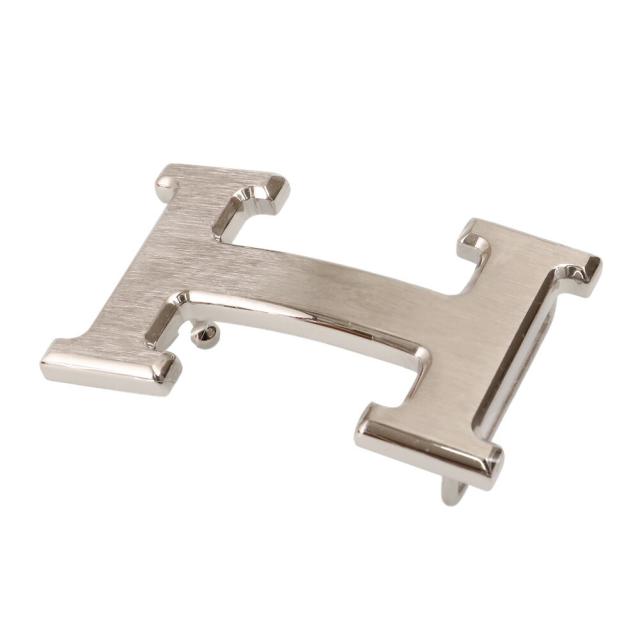 【タイムセール&クーポン5%OFF】エルメス／HERMES ベルトバックル 《H》 & レザーベルト セット・32mm・マットシルバー金具 ボックスカーフ×トーゴ リバーシブルベルト(ブラック×ゴールド) H073967CAAA／TOGO／NOIR*GOLD／SILVER金具[返品無料]