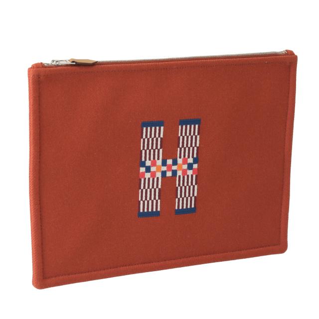 中古】エルメス HERMES ベアンクラシック レザー 金金具 長財布 二