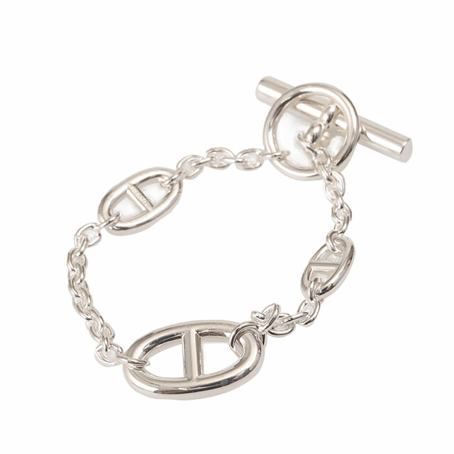 HERMES ファランドール　st シルバー チェーンブレスレット 新品未使用】HERMES シルバーチェーンブレスレット ファランドールST