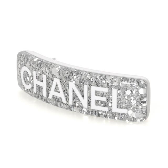 シャネル CHANEL ロゴ バレッタ ヘアクリップ ヘアアクセサリー シルバーラメ ABF135 B19302 NADHN[並行輸入/海外正規品/返品可]★クーポン5%OFF_2