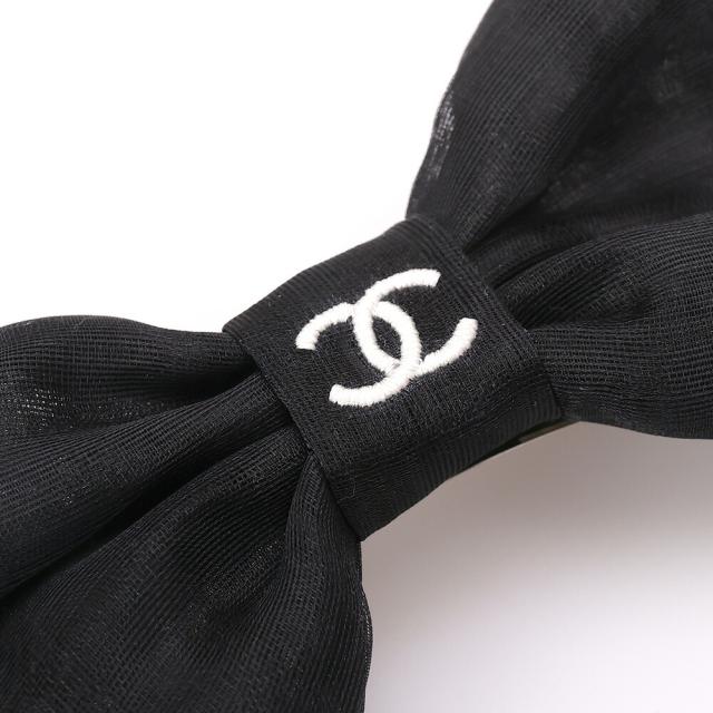 シャネル CHANEL ボウバレッタ シースルー ギンガムチェック ココマーク ヘアアクセサリー AAB048 B20489[並行輸入/海外正規品/返品可]★クーポン5%OFF_4