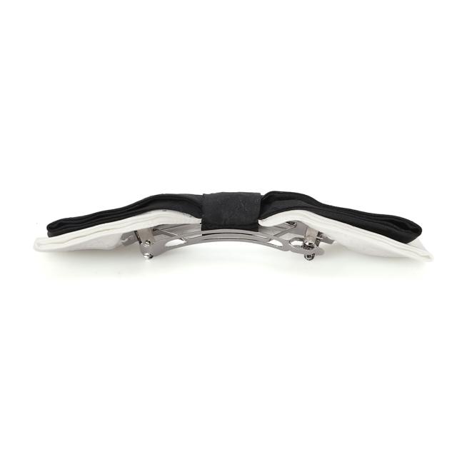 シャネル CHANEL リボンバレッタ ココマーク CCロゴ ヘアアクセサリー ブラック ホワイト AAA817 B19493 NAECQ NAECR [並行輸入/海外正規品/返品可]★クーポン5%OFF]★クーポン5%OFF_5