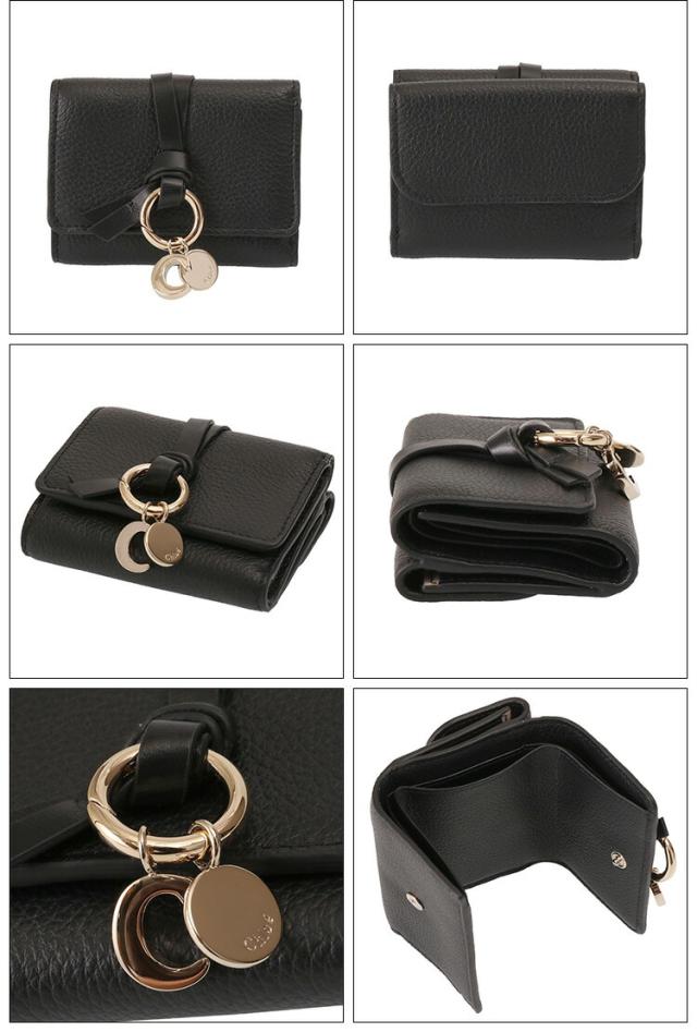 Chloe クロエ ALPHABETミニトリフォールドウォレット 三つ折り クロエ